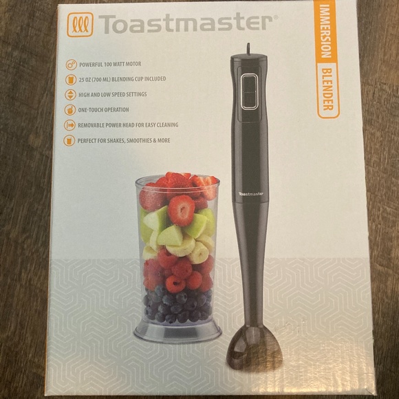 Toastmaster Kitchen Toastmaster Immersion Blender Black W Blending